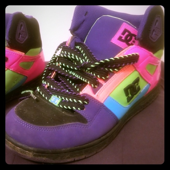 neon dc high tops